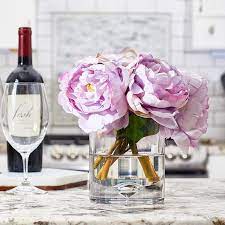 Lavender Real Touch Peony Floral