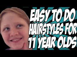 The half up and a half down hairstyle is a classic one that never goes out of for this particular hairstyles for teen girls, they have to keep one side of the hair rather short, while the other side will be long. Easy To Do Hairstyles For 11 Year Olds Youtube