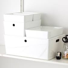 There are 1081 ikea box for sale on etsy, and they cost $31.68 on average. Kuggis Box With Lid White Width 14 Ikea