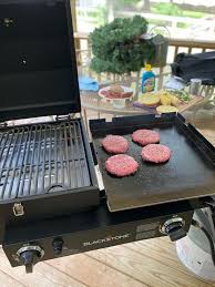 The grill grate is adjustable, so you can place it closer or further away from the coal for more control while cooking. Blackstone Gas Tailgater Combo Grill Griddle Camping World
