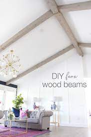Now your false wall is ready. The Result Of My Diy Faux Wood Beams Classy Clutter
