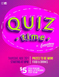 The people living in barbados are called barbadians or bajans. November Quiz Time At Copacabana Beach Club What S On In Barbados 2020 11 26