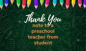 You quote it you note it. How To Write The Best Thank You Note To A Preschool Teacher