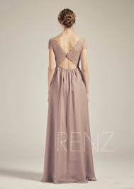 Brautkleid Mauve Spitze Boho Brautjungfer Kleid Lange V Hals Chiffon Brautjungfern Kleider Boho Brautkleider L510 In 2020 Brautjungfernkleider Lang Wedding Dress Rose Und Bohmische Hochzeitskleider