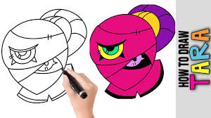 Video tutorial showing how to draw bakesale barley from brawl stars. How To Draw Tara From Brawl Stars Cute Easy Drawings Tutorial For Beginners Step By Step Kids Youtube