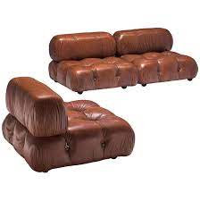 Originally designed by mario bellini in 1977, the cab sofa has since become a signature piece in the cassina furniture collection. Mario Bellini Camaleonda Modular Sofa In Original Leather For Sale At 1stdibs