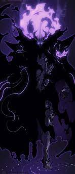 Shadow Monarch, solo levelling, black, purple, HD phone wallpaper | Peakpx