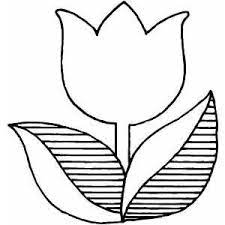 Tulip Flower Coloring Sheet Flower Coloring Sheets Flower Templates Printable Free Flower Template