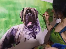 Hunde portrait malen lassen, handbemalte andenkenbilder mit hundeportraits. Hund Malen Lassen Hundezeichnungen Hundegemalde