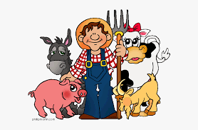 Most kids love to colour in animals and choose from your favorite animal pictures below and print them. Animal Clipart For Kids Free Farmer And Animals Clipart Hd Png Download Transparent Png Image Pngitem