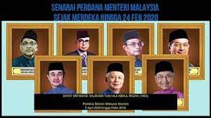 Senarai perdana menteri malaysia 2018. Perdana Menteri Malaysia Sejak Merdeka 1957 Hingga Kini 2020 Youtube