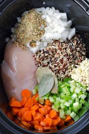 Delicious crock pot recipes for pot roast, pork, chicken, soups and desserts! Creamy Chicken Wild Rice Soup Slow Cooker Recipe Little Spice Jar