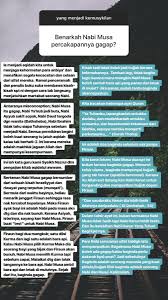 Ia sendiri berkeyakinan, firaun yang memelihara dan membesarkan nabi musa di ista nanya ialah ramses ii. Jiw On Twitter Ilmu Tambahan Kisah Nabi Musa Letak Bara Api Itu Di Mulut Disebut Di Dalam Banyak Kitab Tafsir Ulama Namun Ia Hanya Kisah Israeliyyat Tapi Tak Mengapa Diceritakan Kita Perlu