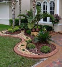 52 Super Ideas Palm Tree Garden Ideas Front Yards Landscape Des Backyard Trees Landscaping Landscape Ideas Front Yard Curb Appeal Small Front Yard Landscaping