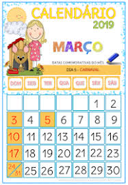 Calendario Para Educação Infantil Para Imprimir Calendarios 2019 Calendarios Infantis Calendario Para Criancas Atividades Com Calendario