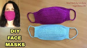 Ch 24, beg in the 2nd ch from the hook and working in the back bump, 1 sc in each st across. Diy How To Crochet A Face Mask Quick And Easy With A Filter Insert Youtube