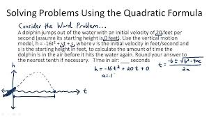 The Quadratic Formula Video Algebra Ck 12 Foundation