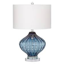 Check spelling or type a new query. Kathy Ireland Blue Art Glass Table Lamp With White Dot Rows Bed Bath Beyond