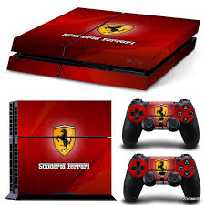 Ps4 Playstation 4 Console Skin Decal Sticker Ferrari Custom 2 Controller Skins Zoomhit