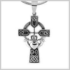 925 Sterling Silver Irish Celtic Claddagh Cross Pendant Free Chain Museumreplicajewelry Jewelry On Artfire Irish Jewelry Celtic Claddagh Claddagh