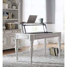 Liberty Magnolia Manor Lift Top Writing Desk In Antique White Quality Furniture Liberty Furniture Furniture