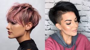 This haircut is easily maintained and is worn formally or casually, often paired with short angled side. 35 Irresistible Short Long Pixie Cuts Stylesrant