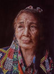 T'boli woman of lake sebu" Hidden Mindanao Beauty series Oil
