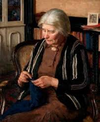 For my grandmother knitting analysis first stanza. Grandmother Knits By David Foggie 1878 1948 Scots Painter Knit Art Knitting Art Pictures