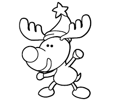 Dibujos Navideños Para Colorear Reno