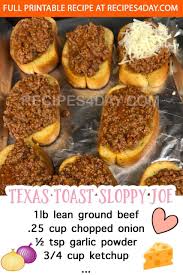 If you're looking to spice up your menu look no further than the chew. the popular abc program featured daily recipes that are posted on the show's official website. Texas Toast Sloppy Joe Grandmastastyrecipes
