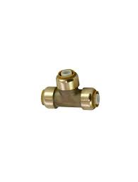 For the first stage, when the pipe or tube is inserted into the fitting, it passes through a release collar and. 16mm F24 Tee Sharkbite Pex Push F362