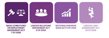 Conditions of employment (standard minimum wage) (amendment) order 2018. Amendments To Labour Legislation Signed Into Law By The President Lexology