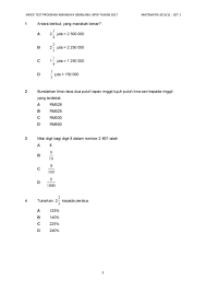 Soalan dan jawapan gurindam dua belas. Latih Tubi Upsr Matematik Tcer My