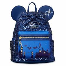 The June Minnie Mouse The Main Attraction Sneak Peek Is Here To Celebrate Peter Pan S Flight Loungefly Bag Disney Purse Disney Bags Backpacks