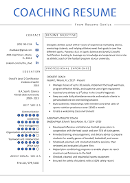 This sports resume sample is ideal for every person who wants to add a sporty touch to it's candidature. Coaching Resume Sample Writing Tips Resume Genius