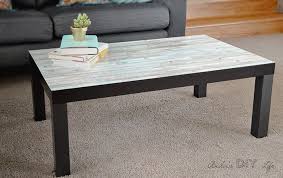 Looks fabulous and just think of the different ways you can mix it up. Ikea Lack Coffee Table Makeover The Easiest Kind Anika S Diy Life Lack Coffee Table Ikea Lack Coffee Table Ikea Lack Table