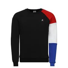 Vintage le coq sportif international ensemble de tennis hoodies big spell out sportswear streetwear pull over multi color sweatshirt size m. Tricolore Crew Sweat 1910820