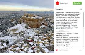 Η κακοκαιρία μήδεια εκτός από τα προβλήματα που προκάλεσε, έδωσε και εντυπωσιακές εικόνες όπως αυτές με την χιονισμένη ακρόπολη. Kx Jdnoygwsz M
