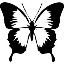 Black And White Silhouette Black And White Butterfly Clipart Butterfly Clip Art Black And White Butterfly Liked On Polyvore Mariposas Para Colorear Imagenes De Mariposas Como Dibujar Mariposas