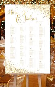 This Gold Reception Seating Plan Is Popular For Both Wedding
