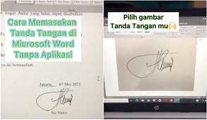 Demikian surat pengunduran ini saya buat dengan sesungguhnya dan tanpa paksaan dari pihak manapun. Cara Nak Masukkan Tandatangan Pada Surat Dalam Microsoft Word