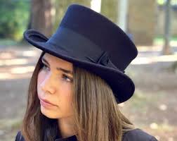 Tall Top Hat, High Top Hat, Topper Hat, Derby Top Hat, Edwardian Top Hat,  Man Top Hat, Victorian Felt Hat, Kentucky Derby Top Hat