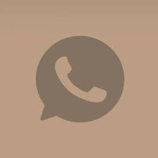 Whatsapp Beige Aesthetic App Icon Aplikasi Iphone Logo Aplikasi Ikon Aplikasi