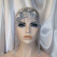 Flapper Style Cap, Diamonties Embroidered Tulle Cap, Great Gatsby Inspired  Headpiece, Alternative Veil, 20's Vintage Flapper Style, Sparkle