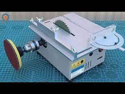 منشار خشب الطاولة جودة عالية للهواة t4 mini precision table saw unboxing sewing machine woodworking projects to try