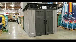 Buy quality wooden and plastic garden sheds online in all sizes. Costco Lifetime Studio Shed 7 5 Ft X 7 5 Ft 849 Youtube