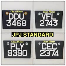 Posted on july 16, 2018. Lulus Jpj Number Plate Motorcycle Standard Jpj Good Workmanship Shopee Malaysia