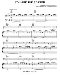 Calum Scott You Are The Reason Chords And Lyrics You Are The Reason Sheet Music Calum Scott Pdf Free Download Free Download You Are The Reason Sheet Mus Sheet Music Keyboard Sheet Music Piano Sheet Music Free