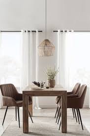 Textured Faux Leather And Metal Dining Chair In 2020 Wooden Dining Tables Metal Dining Chairs Dining Table