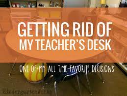 Painted with rethunk junk furniture paint in midnight and. Getting Rid Of My Teacher Desk Alternative Seating Bonus Kindergartenworks